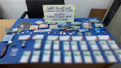 قربة: القبض على شخصين وحجز كميات هامة من الموادّ المخدّرة مختلفة الأنواع
